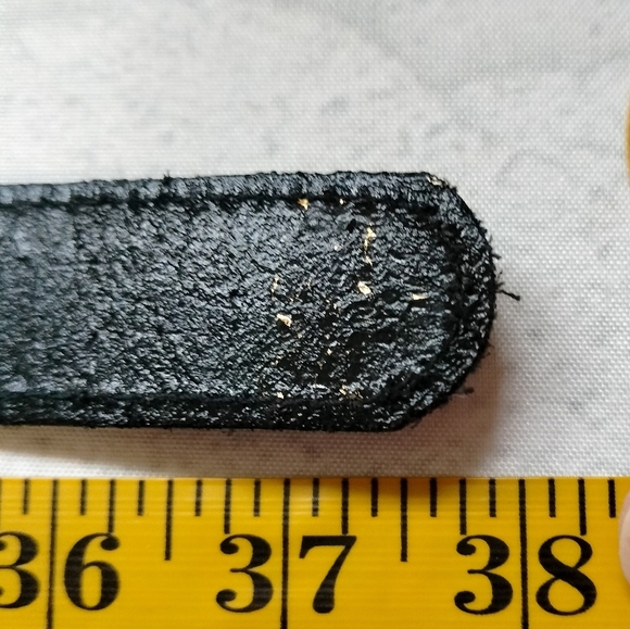 Multicolor Braided Genuine Leather Belt Black Buckle Adjustable - Picture 9 of 11